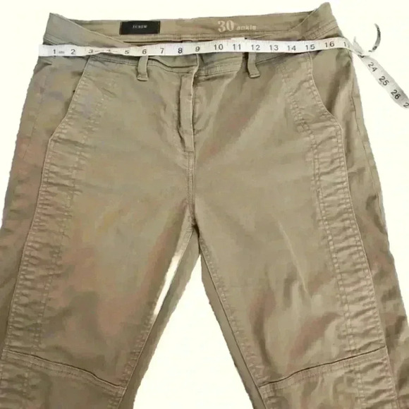J. Crew Womens Green Ankle Moto Slim Fit Casual Pants 30 - Picture 12 of 13